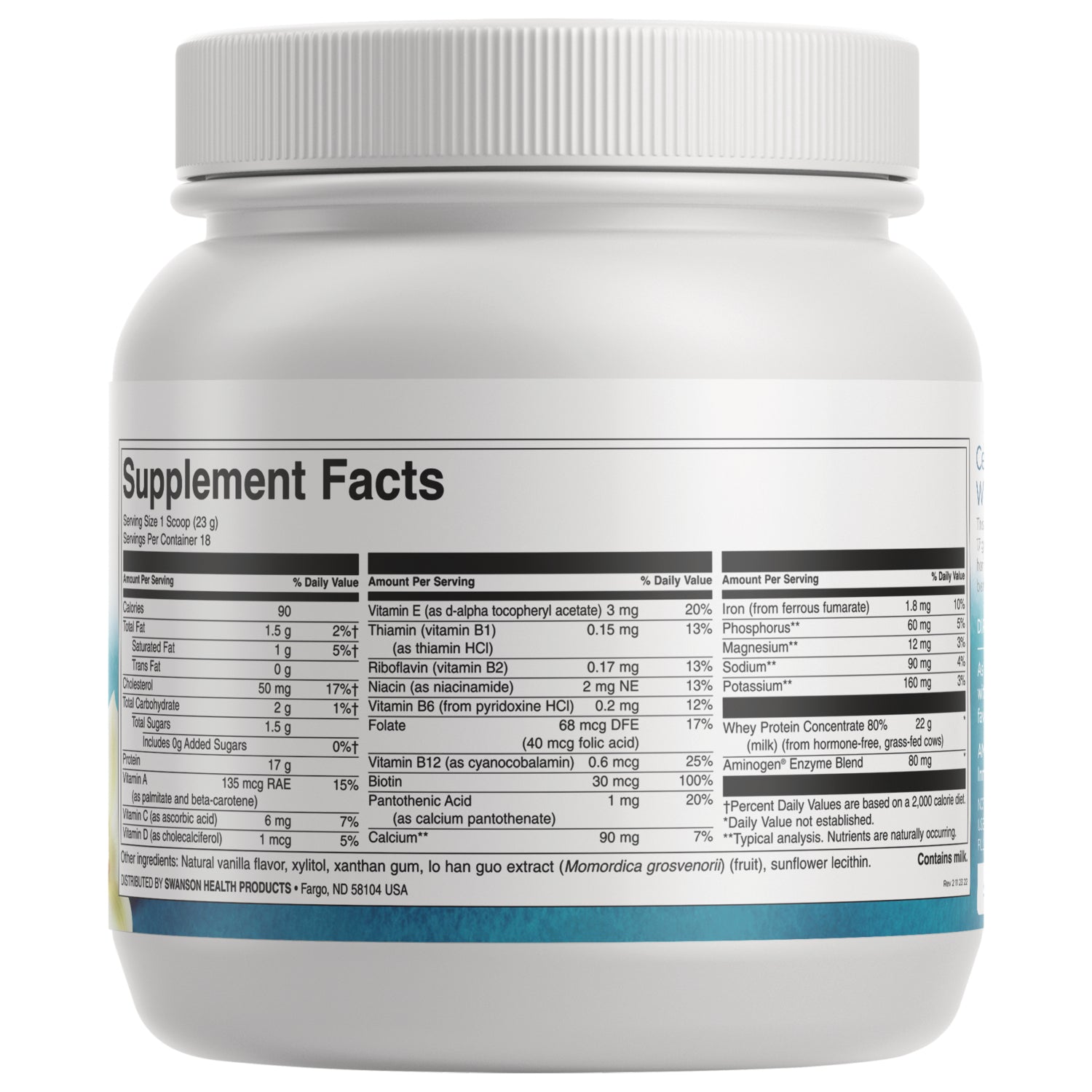 SWU477 | Scoop filled with beige supplement powder