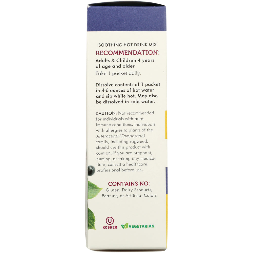 NW986 | Back panel showing recommendations, directions, caution, contains no allergens and kosher and vegetarian icons - Thumbnail