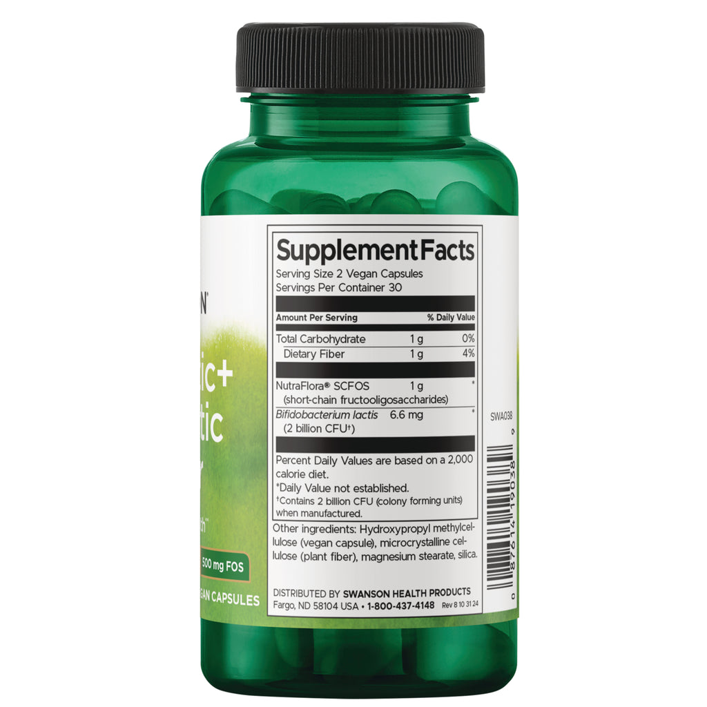 SWA038 | Back label with Supplement Facts - Thumbnail