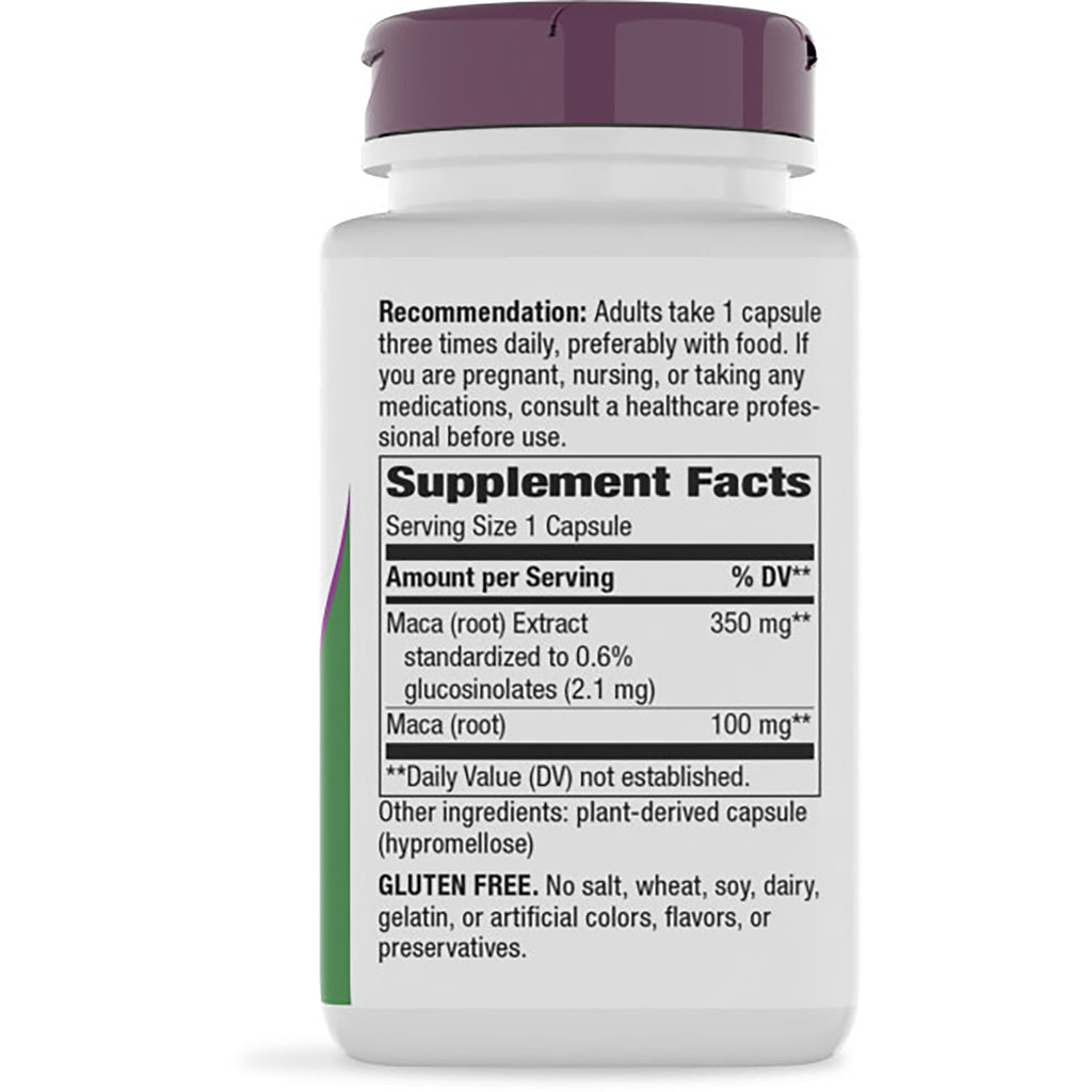 NW772 | back of brown supplement bottle showing Supplement Facts label and usage and safety information - Thumbnail