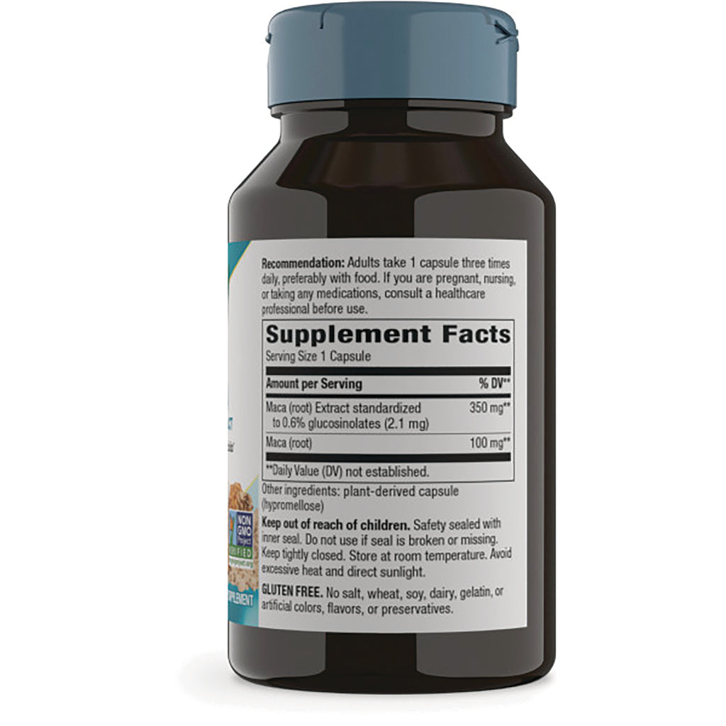 NW772 | back of brown supplement bottle showing Supplement Facts label and usage and safety information - Thumbnail