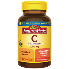 NTM052 | Nature Made Vitamin C extra strength 1000 mg bottle, 100 tablets