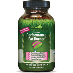 IR285 | Irwin Naturals Performance Fat Burner bottle front label showing Specialized for Women and benefits, 60 liquid soft-gels