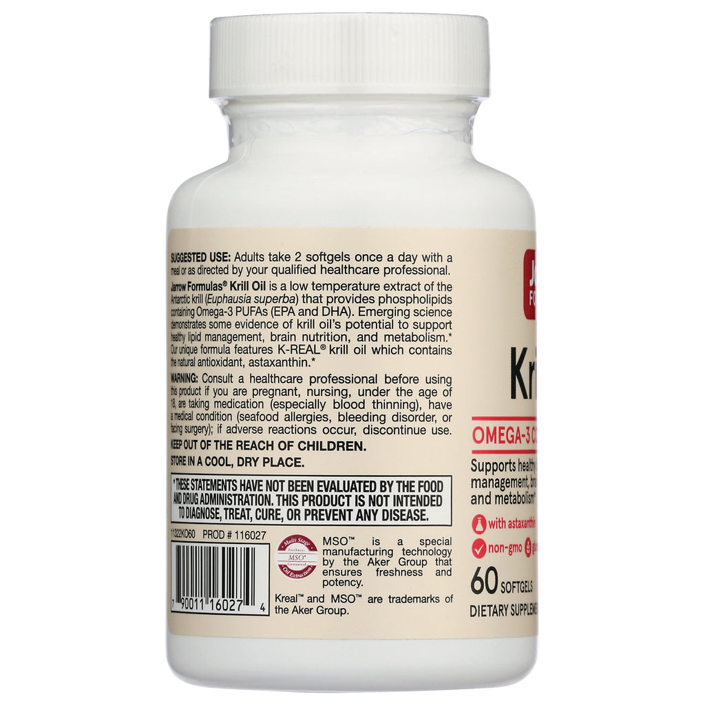 JR093 | back label of white supplement bottle showing directions, warnings, and barcode - Thumbnail