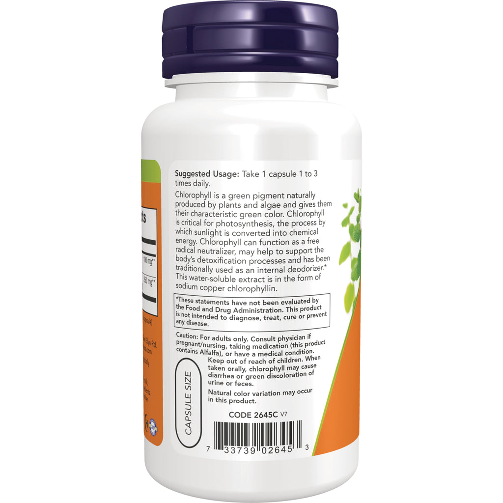 NWF806 | Back label of white supplement bottle showing suggested usage, caution, ingredients panel and barcode - Thumbnail