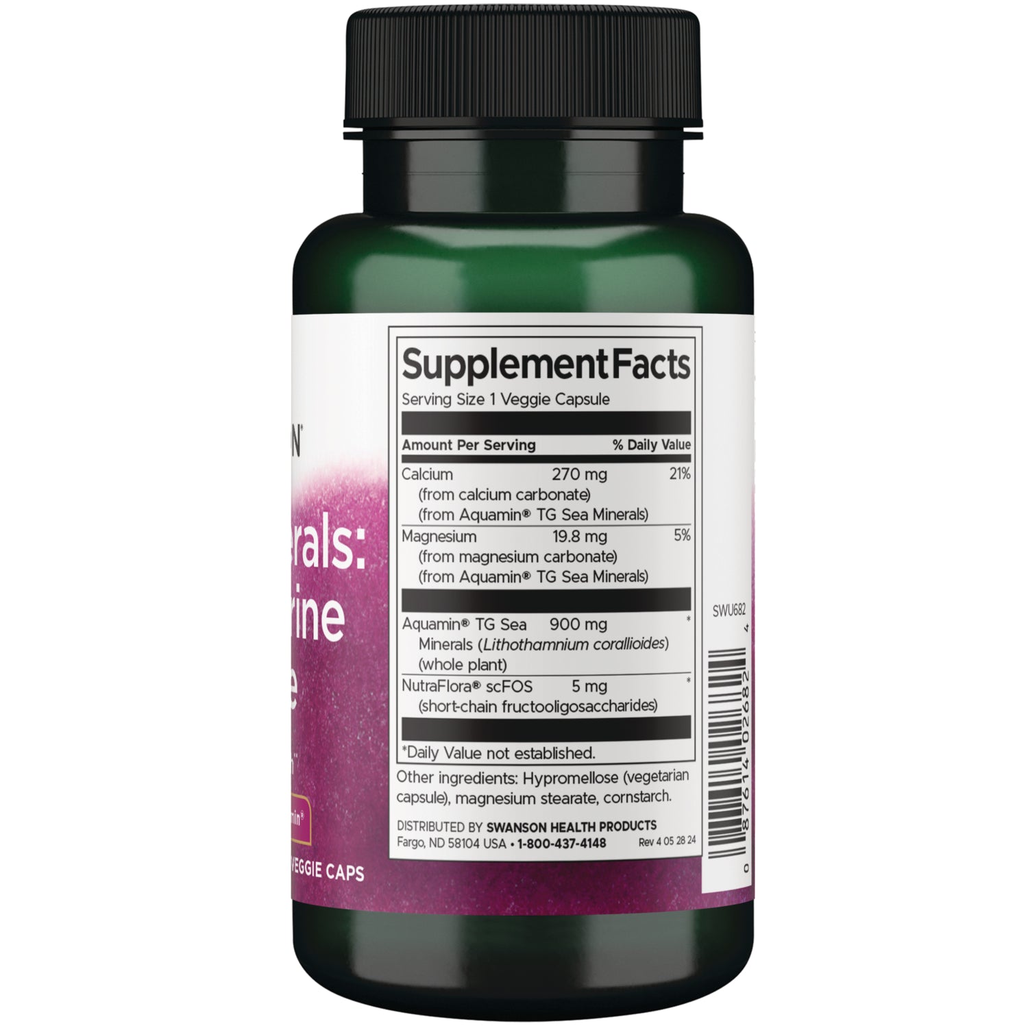 SWU682 | Back label with Supplement Facts