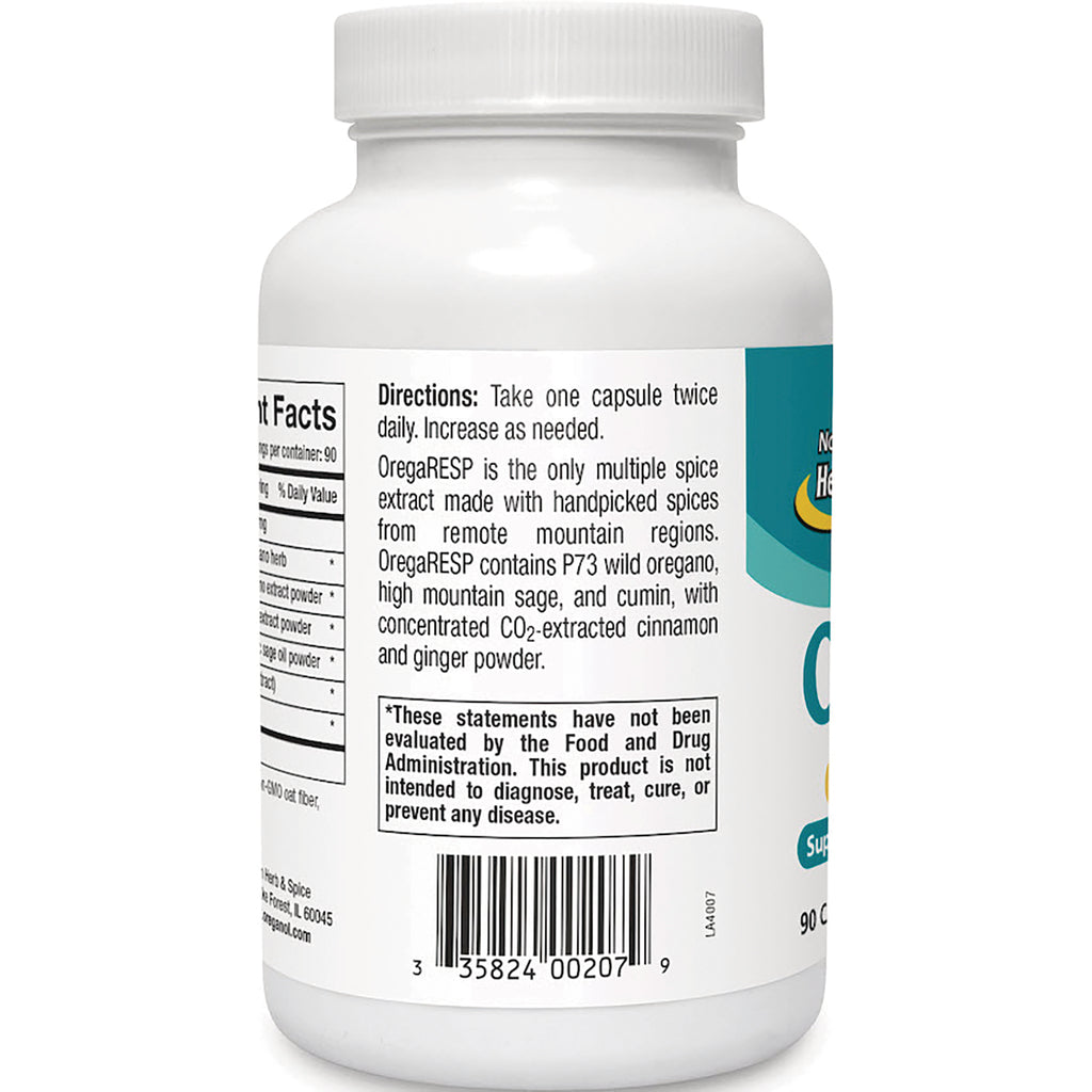NHS013 | Back of white supplement bottle showing directions text, barcode, and FDA disclaimer - Thumbnail