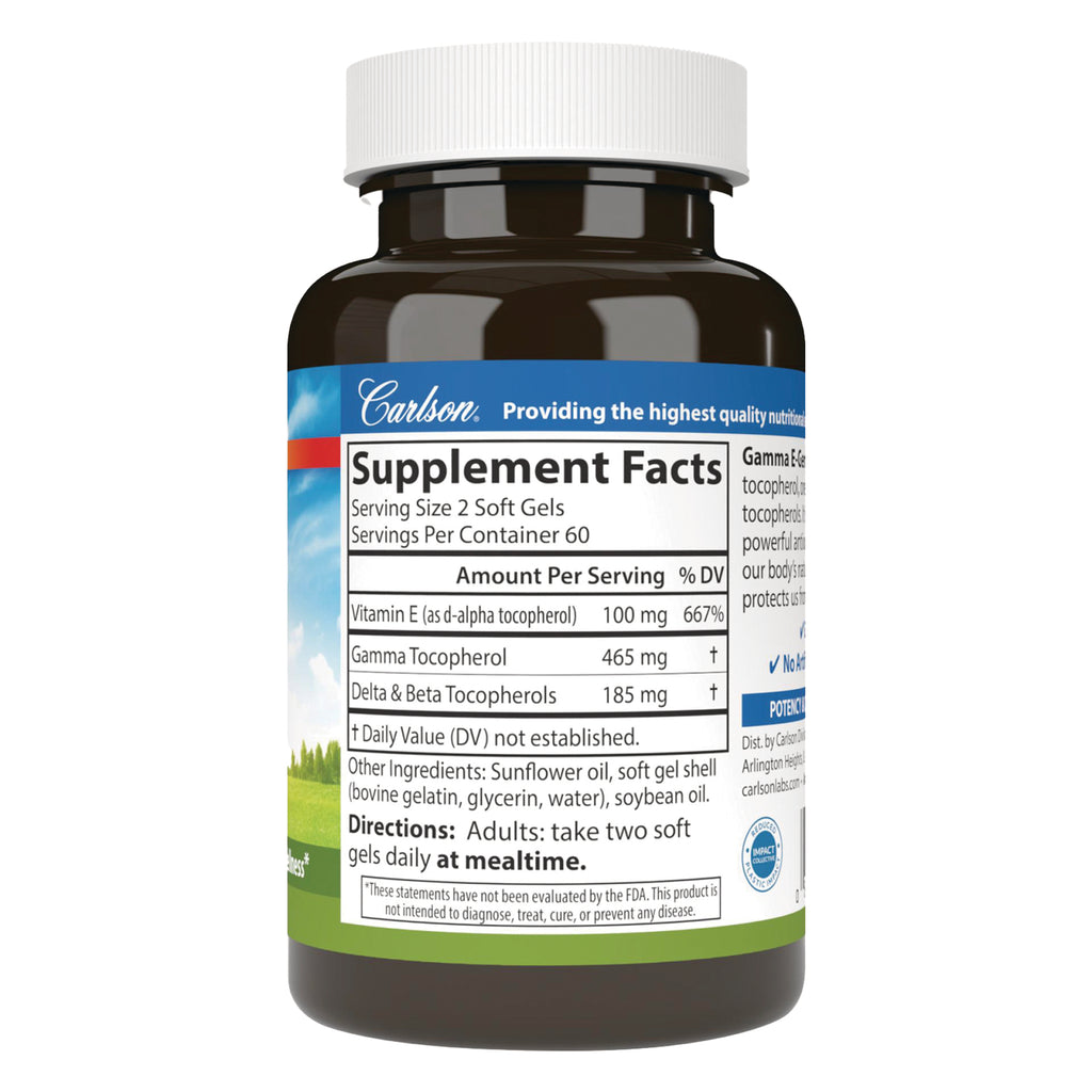 CSN249 | back label showing Supplement Facts with serving size 2 soft gels and ingredient amounts - Thumbnail