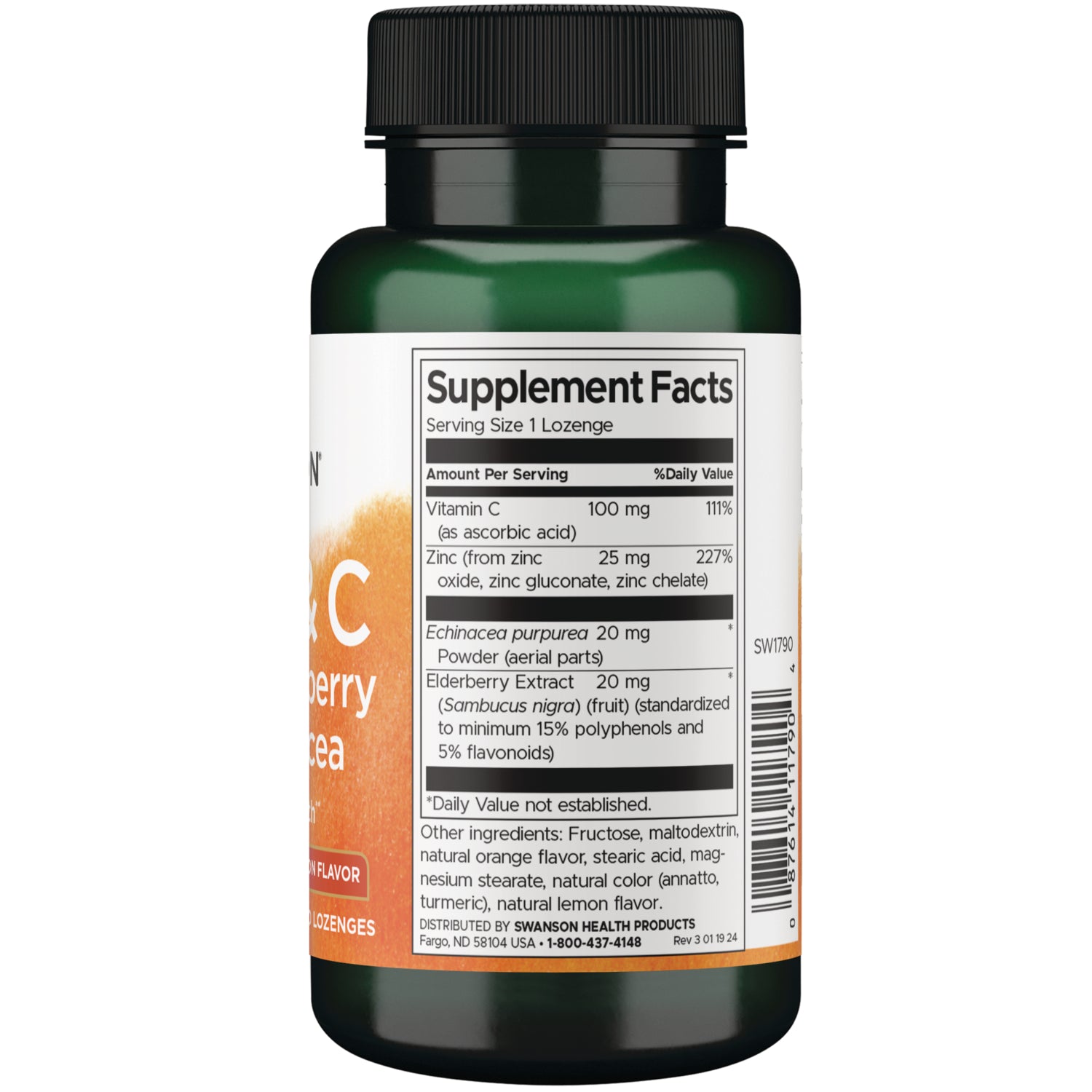 SW1790 | Round speckled tablet shown against centimeter and inch ruler for size