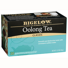 BGT022 | Bigelow Oolong Tea Classic box front showing 20 individually wrapped tea bags and net wt 1.37 oz