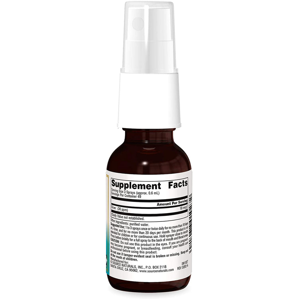 SN160 | Back label with Supplement Facts panel on spray bottle - Thumbnail