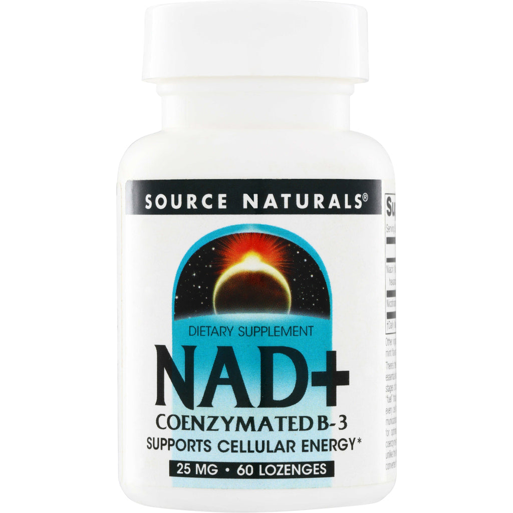SN285 | Source Naturals NAD+ Coenzymated B-3 dietary supplement, 25 mg, 60 lozenges - Thumbnail