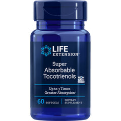 LE151 | Life Extension Super Absorbable Tocotrienols bottle, 60 softgels dietary supplement, Non GMO