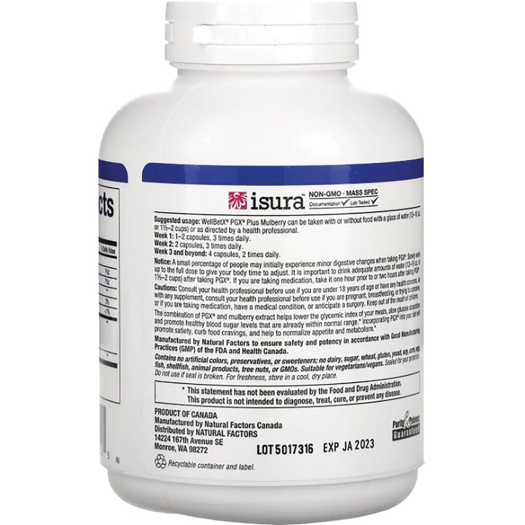 NFC035 | Back of white supplement bottle showing isura label, usage directions, lot 5017316 and EXP JA 2023 - Thumbnail