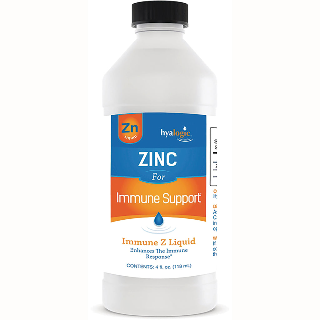 HYL015 | Hyalogic Zinc Immune Support liquid bottle labeled ZINC, 4 fl oz (118 mL) - Thumbnail