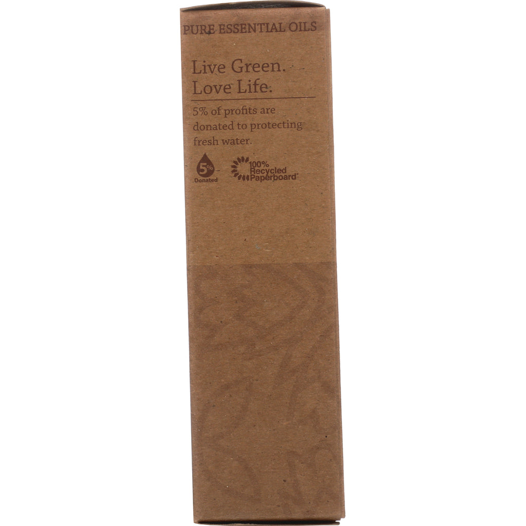 SLN002 | narrow brown recycled paperboard box labeled Pure Essential Oils, Live Green. Love Life and 5% of profits are donated to protecting fresh water - Thumbnail