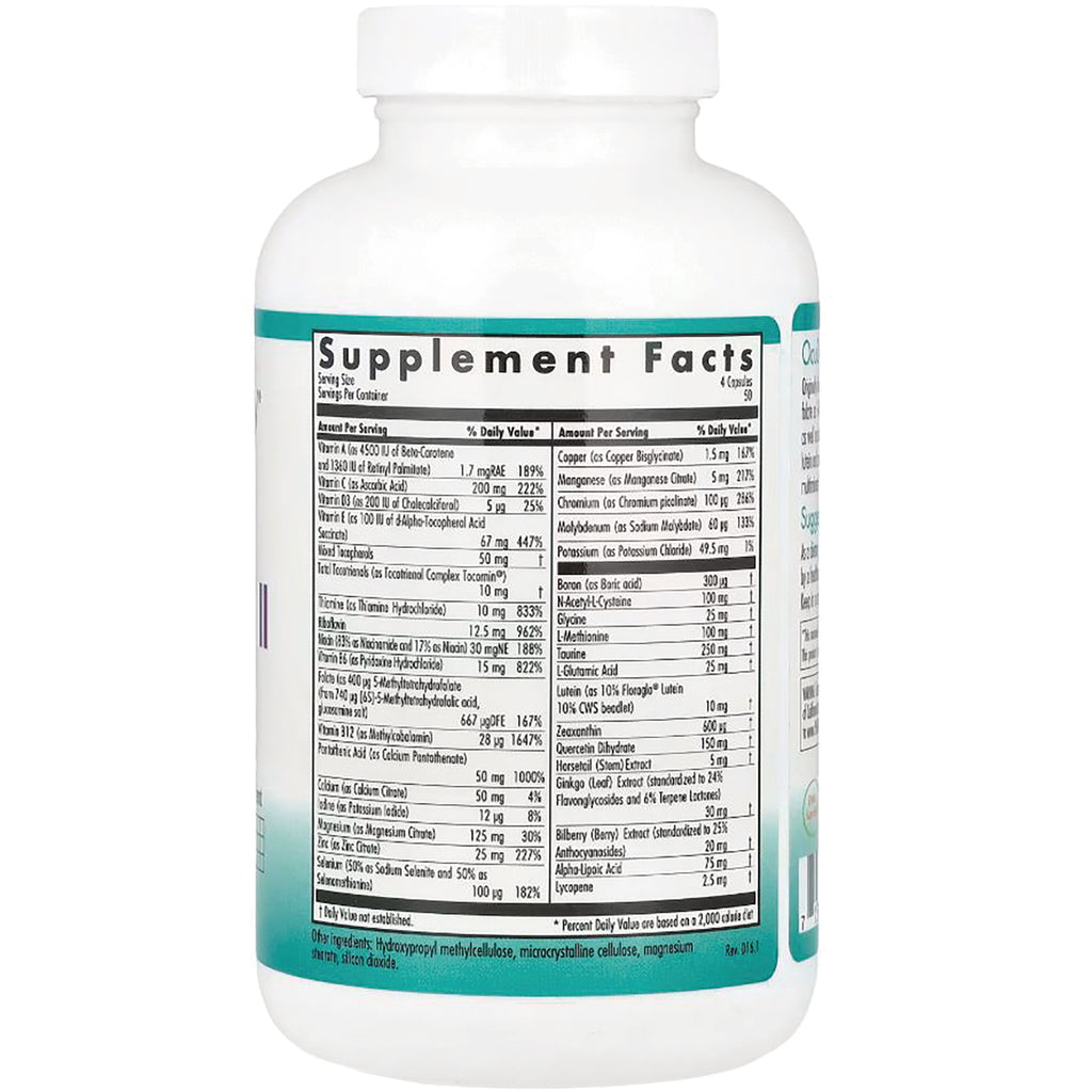 NCL020 | back label showing Supplement Facts and ingredients panel on white supplement bottle - Thumbnail
