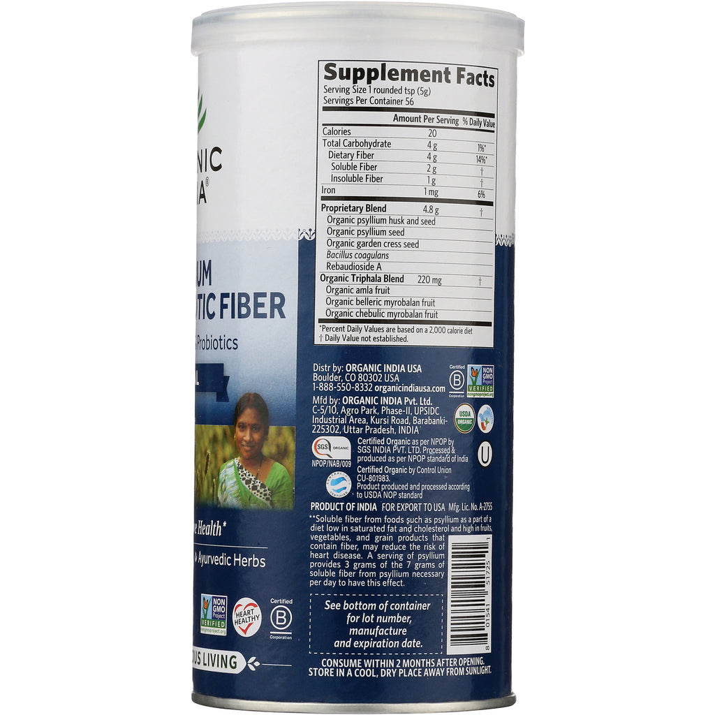 RGN081 | back label showing Supplement Facts, ingredient list and barcode on blue canister - Thumbnail