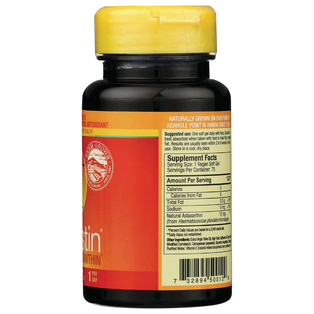 NUT026 | Back of supplement bottle showing Supplement Facts panel, ingredients, and barcode - Thumbnail