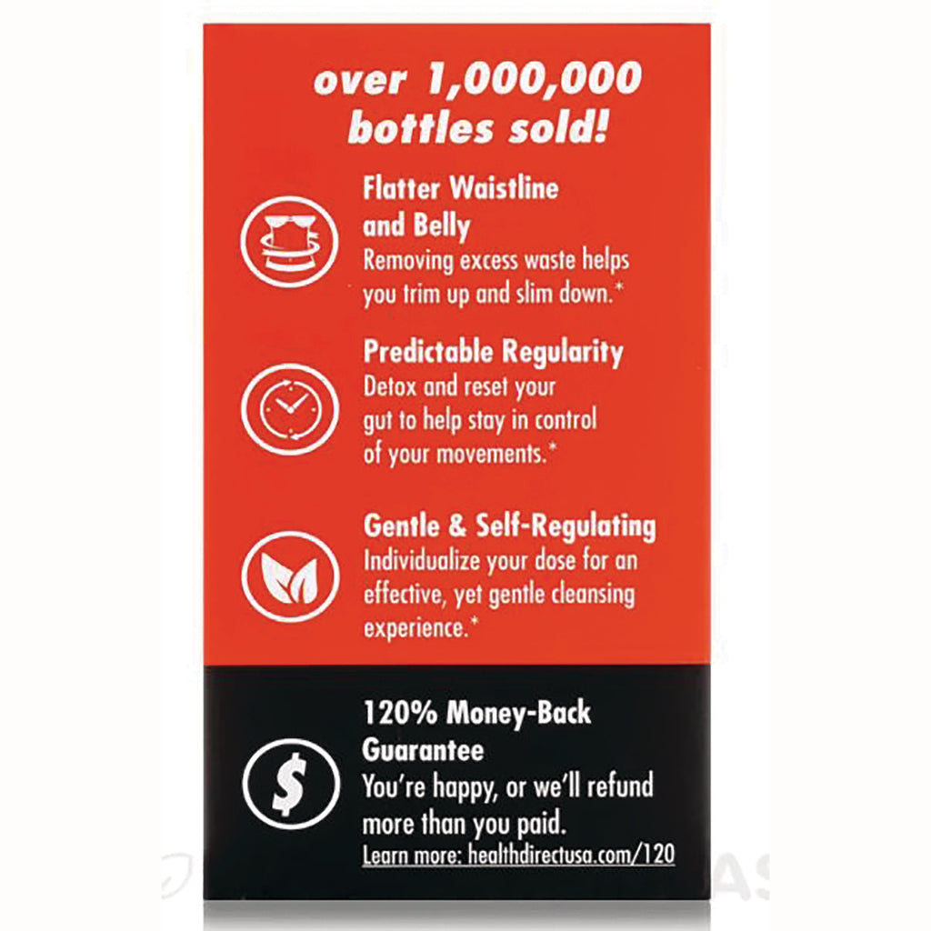 HD003 | product infographic: over 1,000,000 bottles sold; flatter waistline; predictable regularity; gentle self-regulating; 120% money-back guarantee - Thumbnail