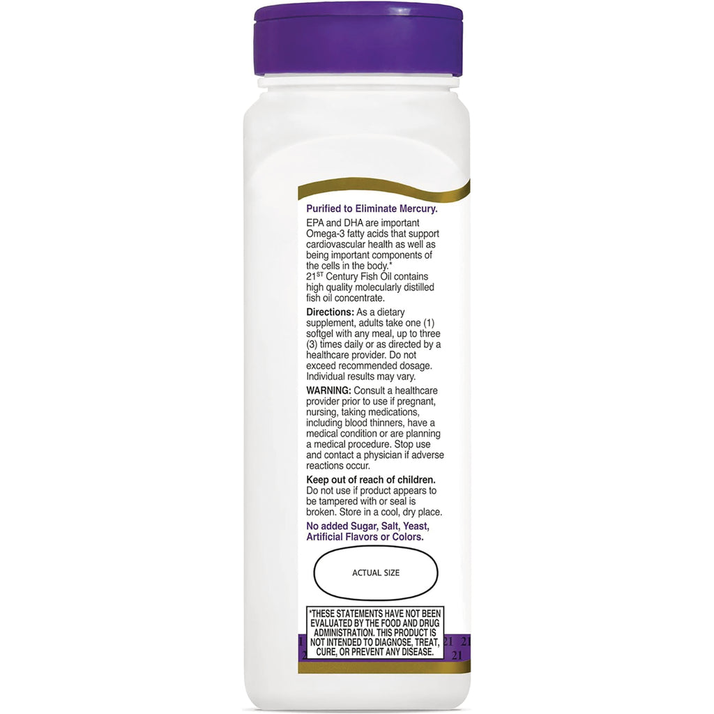 CNT117 | Back label showing directions, warnings, and supplement text on a white bottle with purple cap - Thumbnail