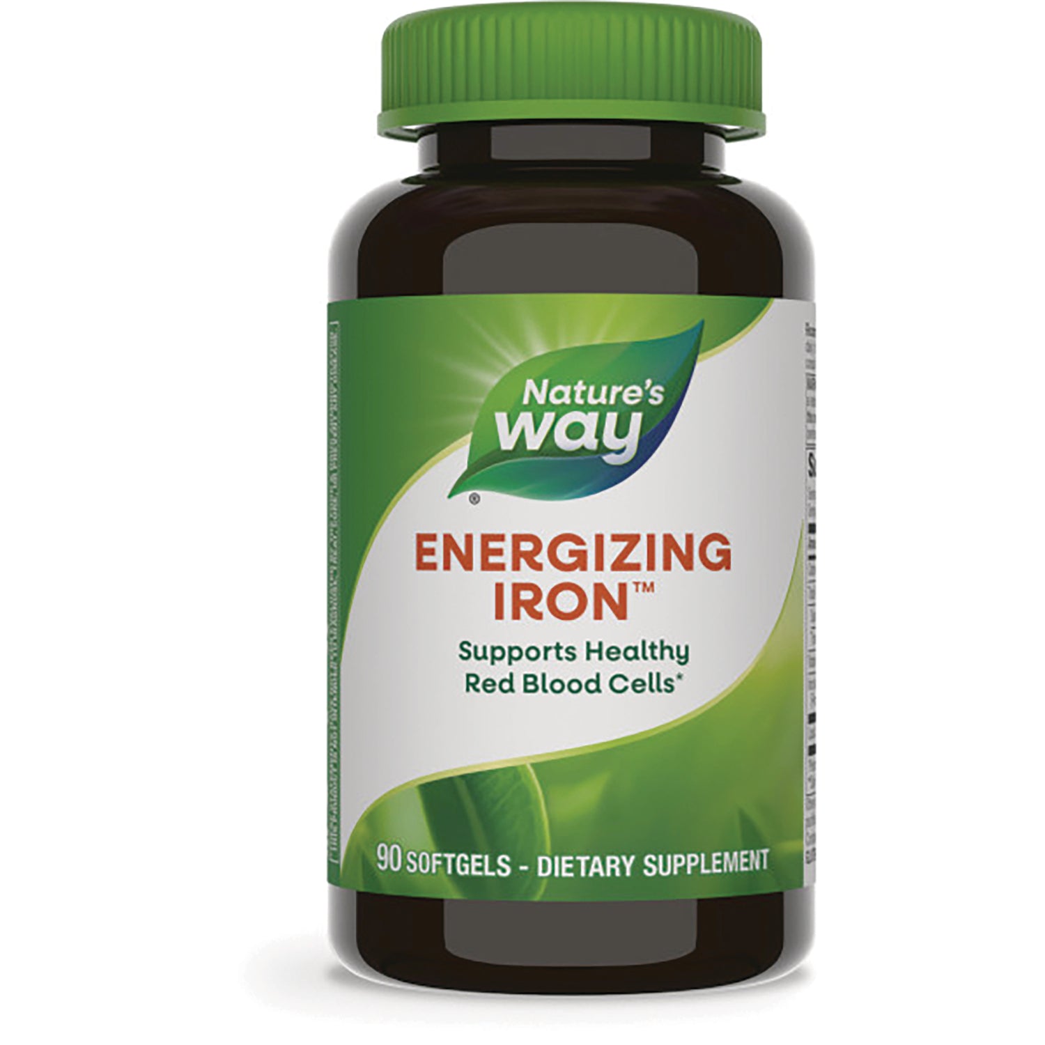 ET130 | Nature's Way Energizing Iron bottle, supports healthy red blood cells, 90 softgels dietary supplement