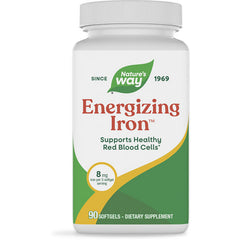 ET130 | Nature's Way Energizing Iron bottle, supports healthy red blood cells, 90 softgels dietary supplement