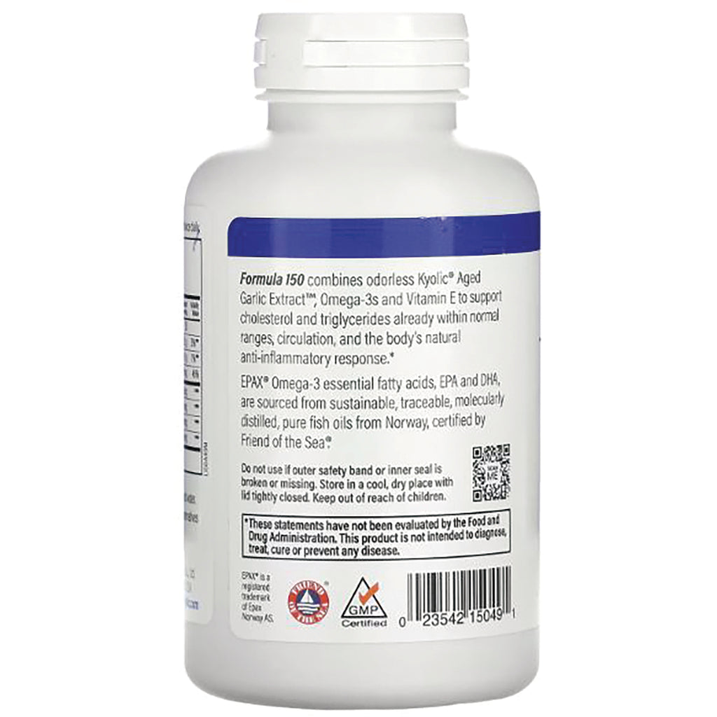 KY039 | Back of white supplement bottle showing label text, warnings, barcode and certification logos - Thumbnail