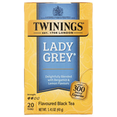 TWN015 | Twinings Lady Grey flavoured black tea, 20 tea bags, 1.41 oz box