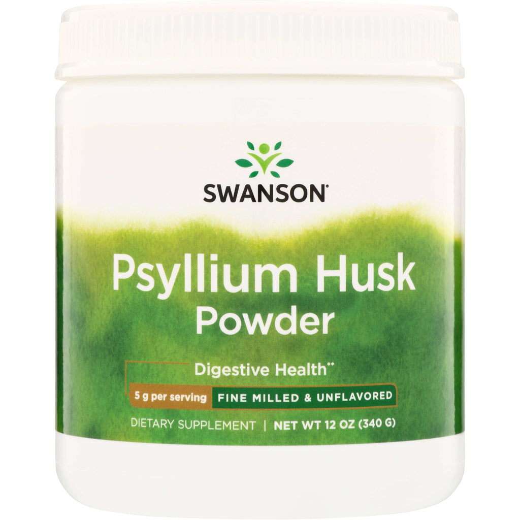 SW1002 | Swanson Psyllium Husk Powder, Digestive Health, fine milled and unflavored, 12 oz - Thumbnail