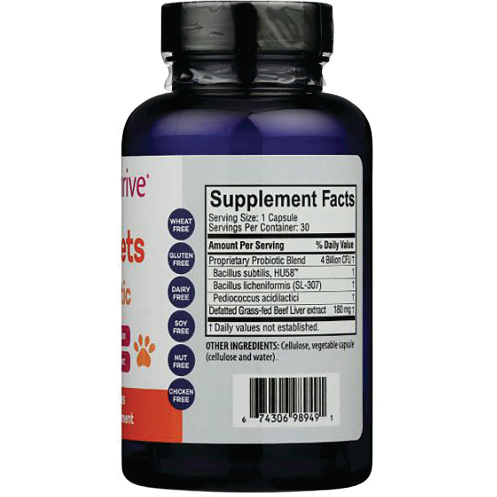 JTR008 | Back of supplement bottle showing Supplement Facts label with serving size 1 capsule and ingredient list - Thumbnail