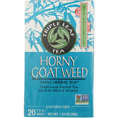 TLT015 | Triple Leaf Tea Horny Goat Weed Yang Herbal Tea, caffeine free, 20 tea bags
