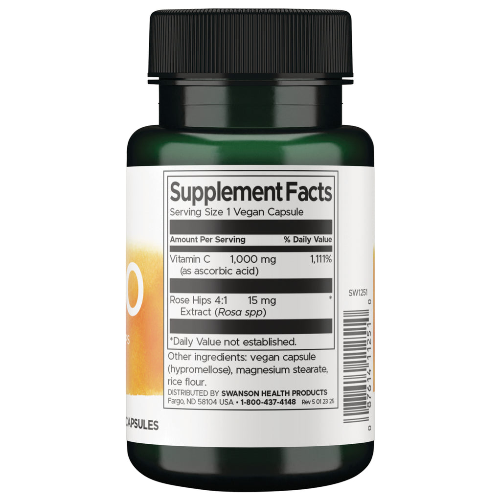 SW1251 | Back label with supplement facts and serving information - Thumbnail