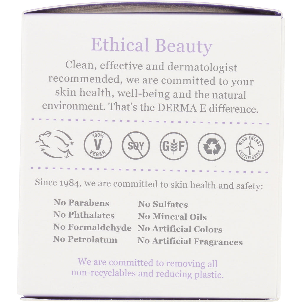 DE081 | back of white product box labeled Ethical Beauty with ingredient claims, no-parabens list and certification icons - Thumbnail