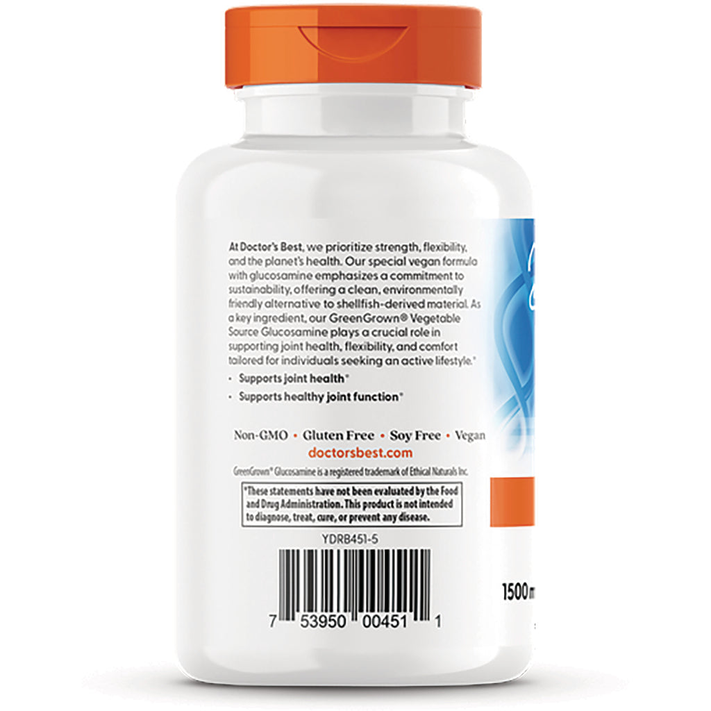DB248 | Back label of white supplement bottle showing ingredient text, certifications, barcode and orange cap - Thumbnail