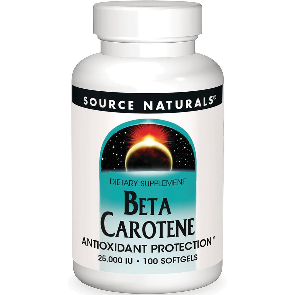 SN504 | Source Naturals Beta Carotene dietary supplement, Antioxidant Protection, 25,000 IU, 100 softgels - Thumbnail