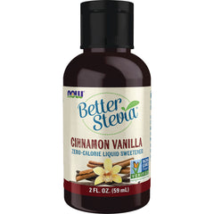 NWF1167 | Better Stevia cinnamon vanilla zero-calorie liquid sweetener 2 fl oz bottle, Non-GMO Verified