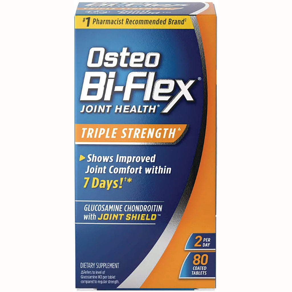 OBF006 | Osteo Bi-Flex Triple Strength joint health box, glucosamine chondroitin with Joint Shield, 80 coated tablets, 2 per day - Thumbnail