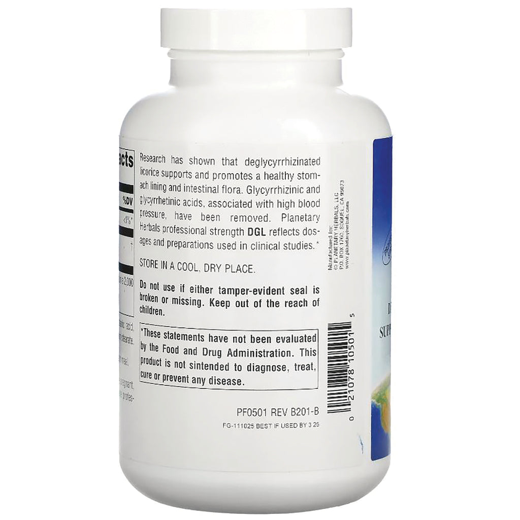 PF049 | Back label of white supplement bottle showing ingredient text, barcode, and warning box - Thumbnail