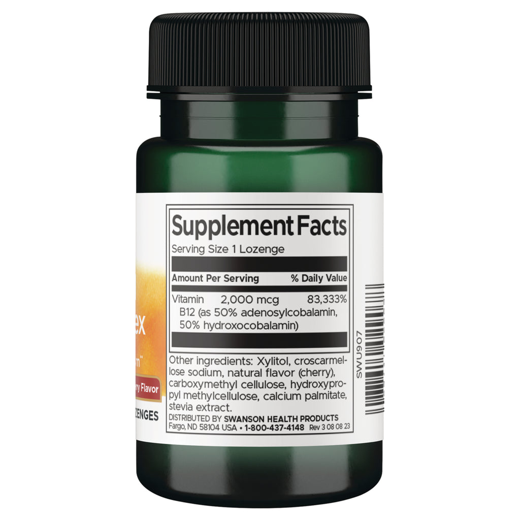 SWU907 | Back label with supplement facts and serving information - Thumbnail