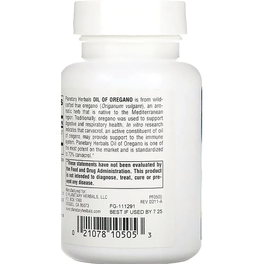 PF172 | Back of white supplement bottle showing ingredient text, FDA disclaimer and barcode - Thumbnail