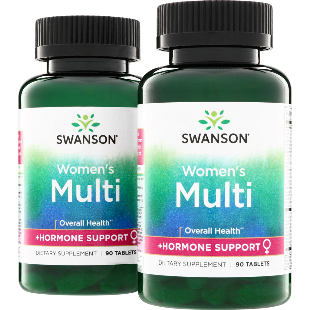 SW800 | Swanson Women's Multi + Hormone Support, Overall Health, 90 tablets - Thumbnail