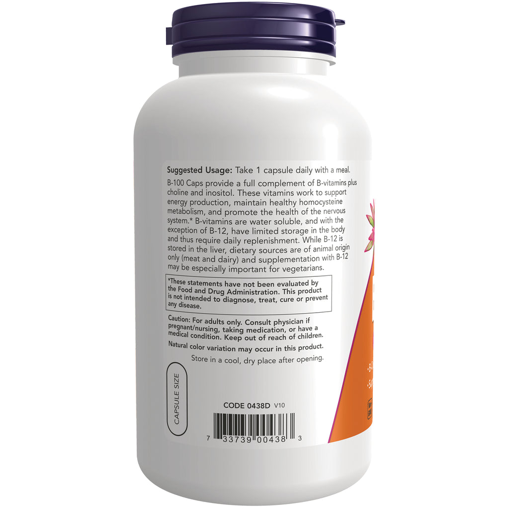 NWF856 | Back label of supplement bottle showing suggested usage, caution text, and barcode - Thumbnail