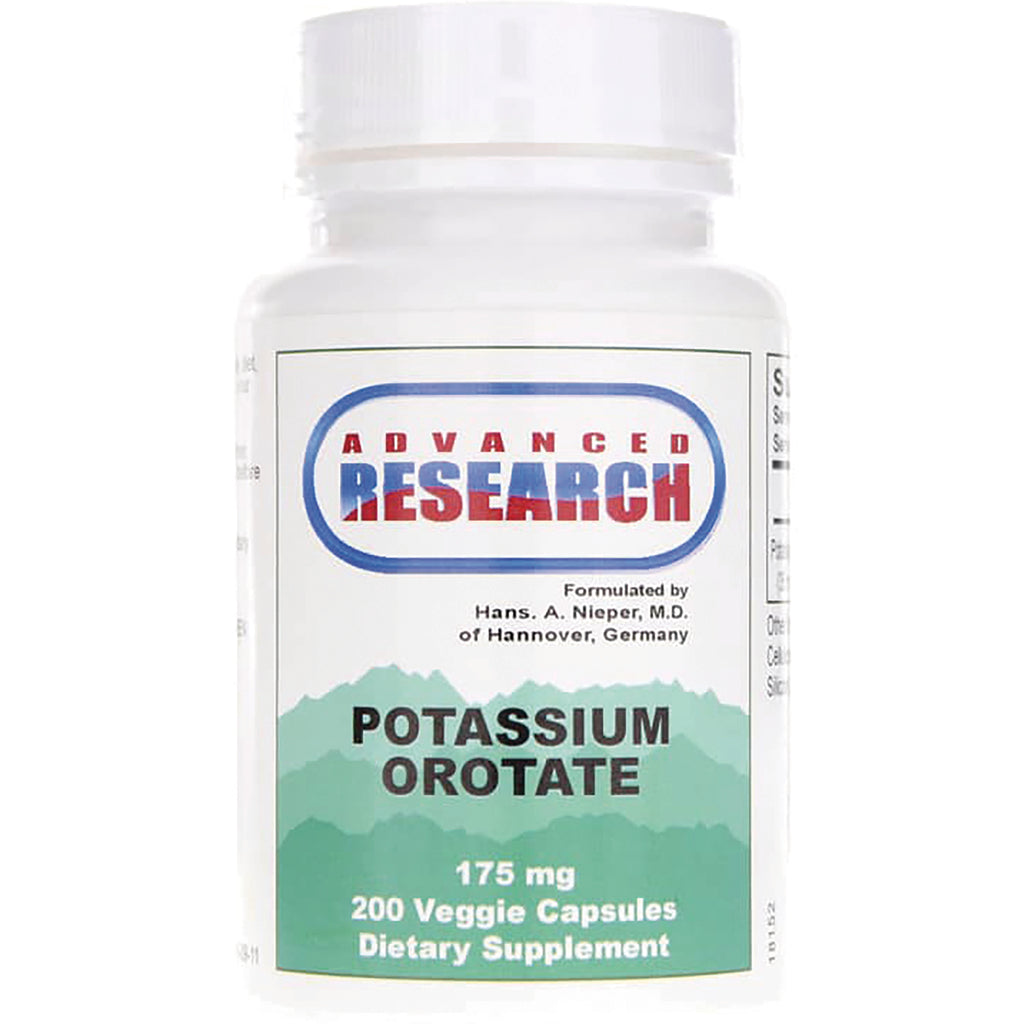ADR030 | Advanced Research Potassium Orotate 175 mg, 200 veggie capsules dietary supplement bottle - Thumbnail