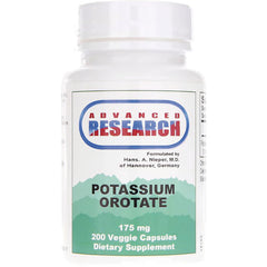 ADR030 | Advanced Research Potassium Orotate 175 mg, 200 veggie capsules dietary supplement bottle