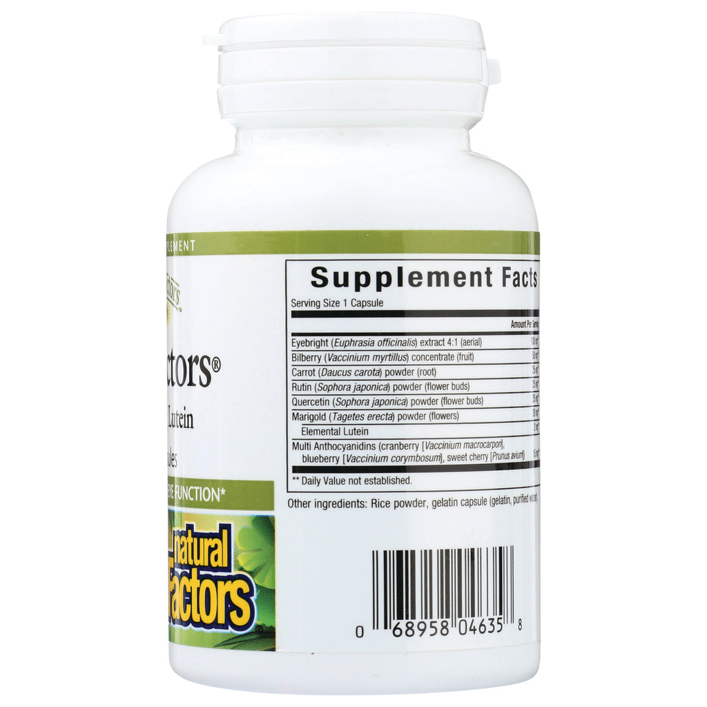 NFC131 | back of white supplement bottle showing Supplement Facts panel and barcode - Thumbnail