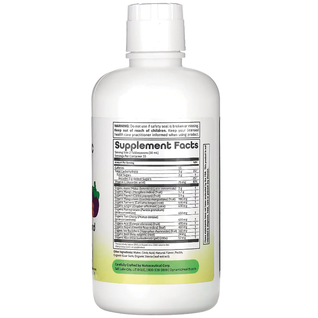 DYH046 | Back label showing Supplement Facts and ingredient panel on white plastic bottle - Thumbnail