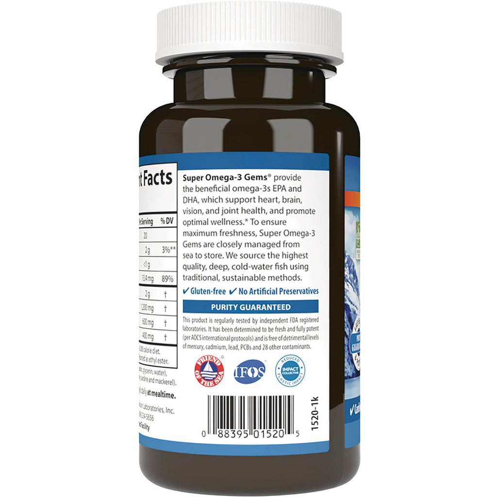 CSN145 | Back of dark brown supplement bottle showing supplement facts, purity guaranteed panel and barcode - Thumbnail