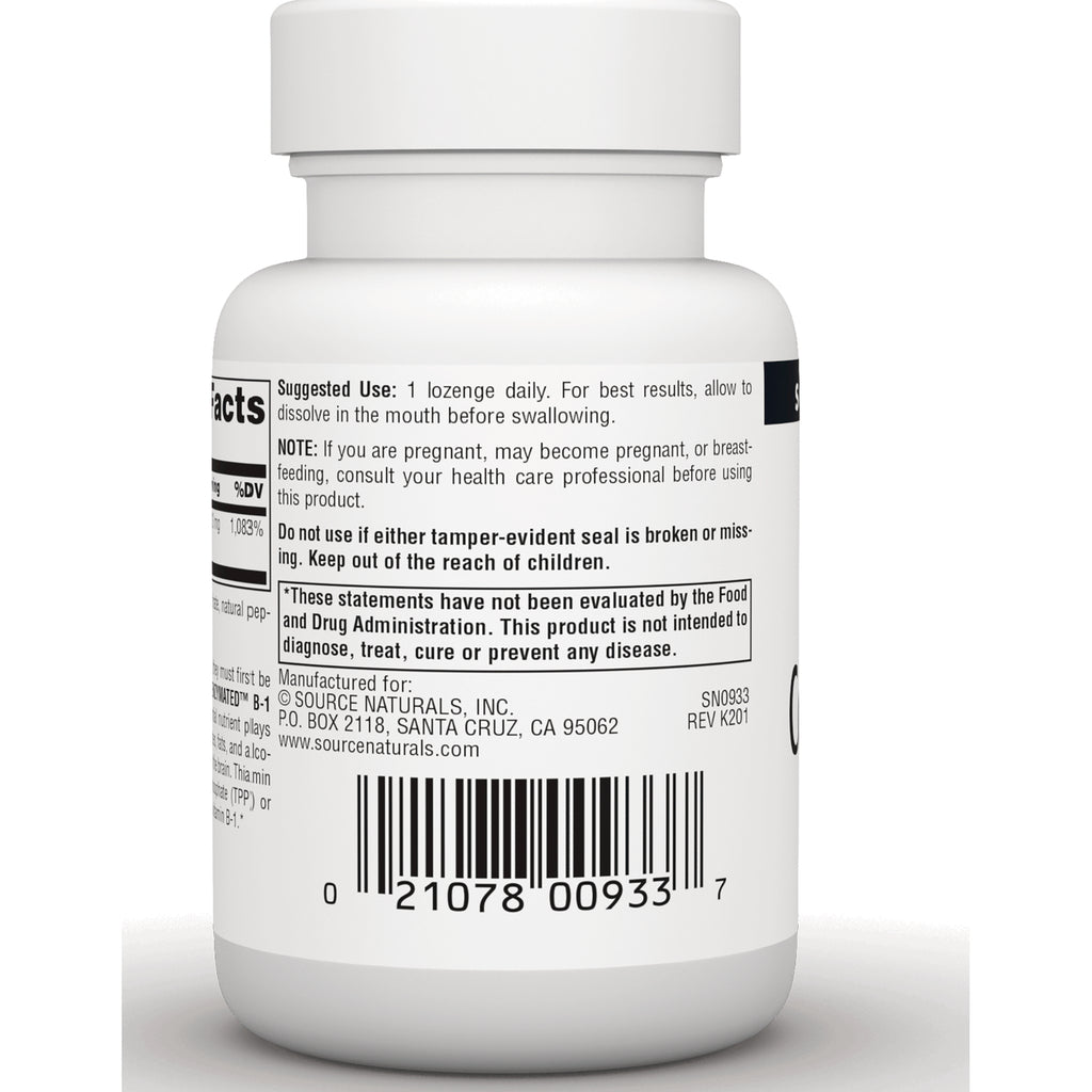 SN235 | Supplement bottle back label with suggested use, warnings, Source Naturals contact info, and barcode - Thumbnail