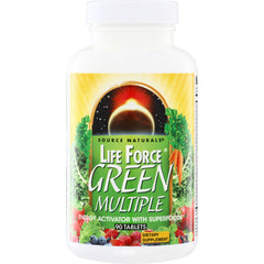 SN385 | Source Naturals Life Force Green Multiple dietary supplement, 90 tablets